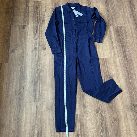 NEW Outerknown Utility Coveralls S.E.A Jumpsuit Navy Blue Sz S - Picture 11 of 13